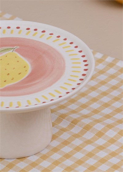 The Mia Italian Summer Ayaklı Servis Tabağı 19x10 cm