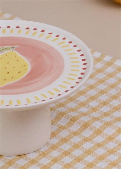 The Mia Italian Summer Ayaklı Servis Tabağı 19x10 cm