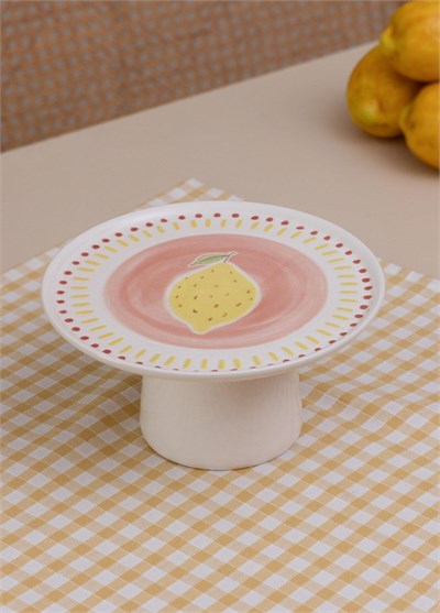 The Mia Italian Summer Ayaklı Servis Tabağı 19x10 cm