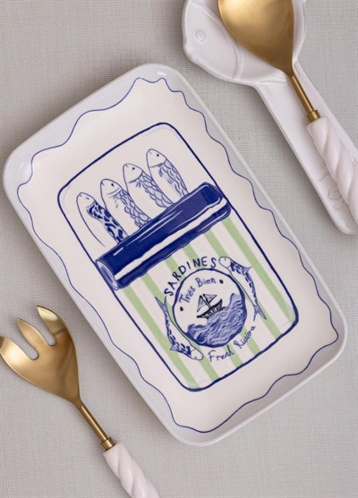 The Mia Italian Summer Dikdörtgen Servis Tabağı 31x20 cm