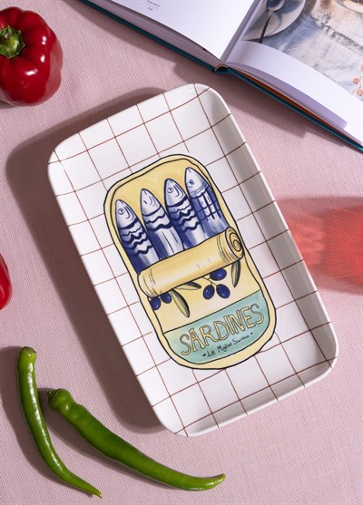 The Mia Italian Summer Dikdörtgen Servis Tabağı 31x20 cm