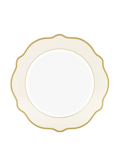 The Mia Jaswely Servis Tabağı 6 Parça Krem 27 Cm