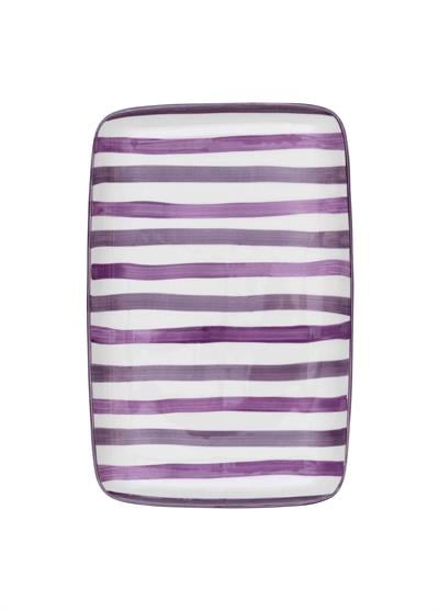 The Mia Joy Dikdörtgen Servis Mor 33x21 cm