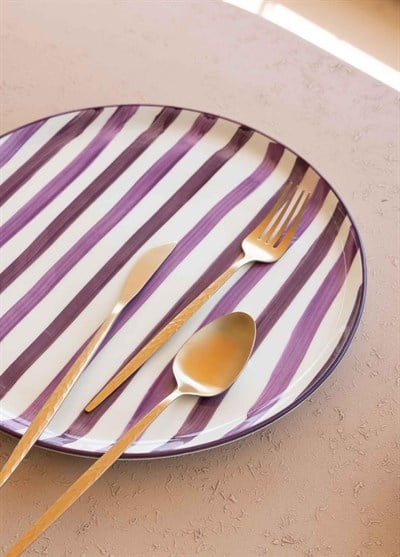 The Mia Joy Servis Tabağı Mor 30 cm