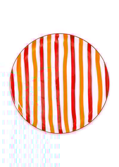 The Mia Joy Servis Tabağı Kırmızı 30 cm