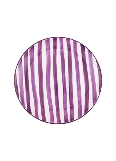 The Mia Joy Servis Tabağı 6lı Set Mor 26 cm