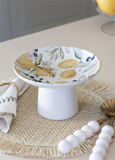 The Mia Limoncello Ayaklı Servis Tabağı 20 cm