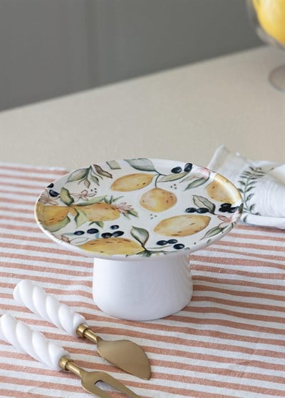 The Mia Limoncello Ayaklı Servis Tabağı 19 cm