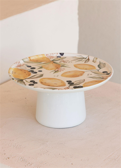 The Mia Limoncello Ayaklı Servis Tabağı 19 cm