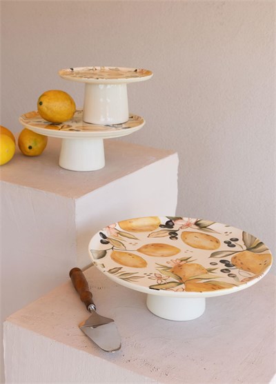 The Mia Limoncello Ayaklı Servis Tabağı 19 cm