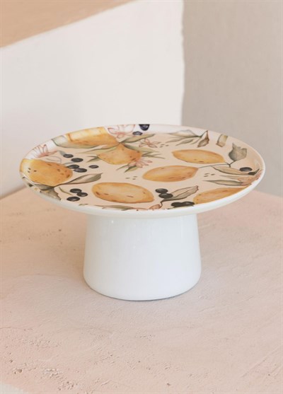 The Mia Limoncello Ayaklı Servis Tabağı 19 cm