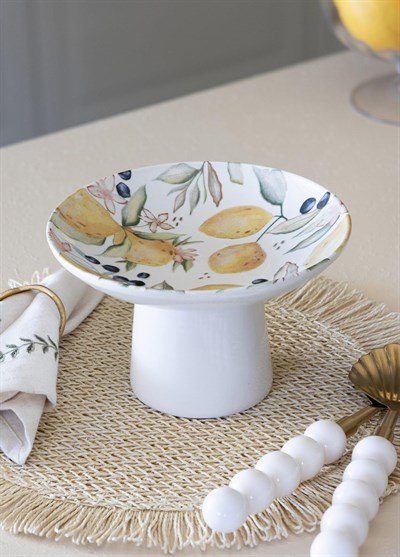 The Mia Limoncello Ayaklı Servis Tabağı 20 cm