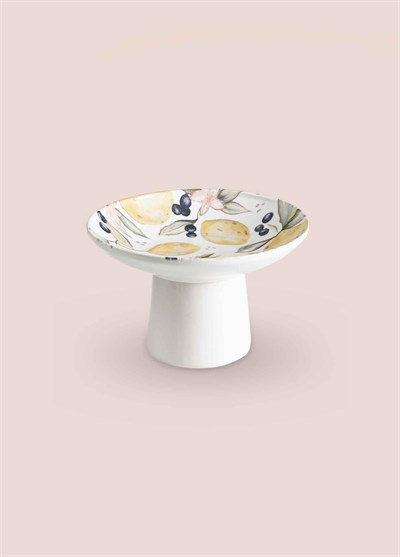The Mia Limoncello Ayaklı Servis Tabağı 20 cm
