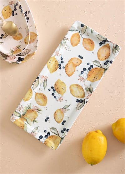 The Mia Limoncello Dikdörtgen Servis Tabağı 35x16 cm