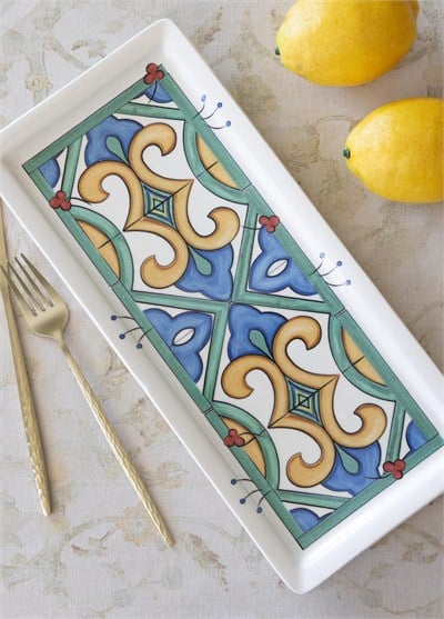 The Mia Limoncello Dikdörtgen Servis Tabağı 35 x 16 cm