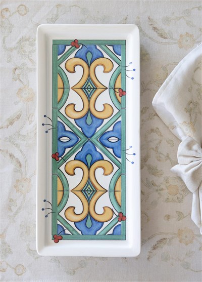 The Mia Limoncello Dikdörtgen Servis Tabağı 35 x 16 cm