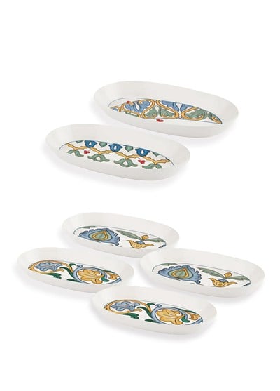The Mia Limoncello Oval Servis Takımı 6 Parça