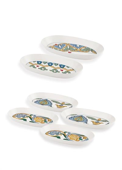 The Mia Limoncello Oval Servis Takımı 6 Parça