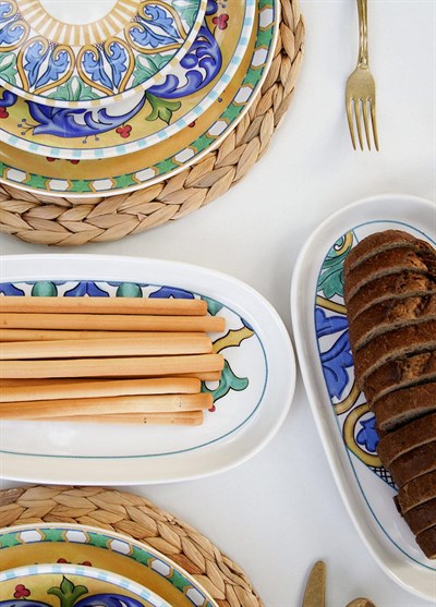 The Mia Limoncello Oval Servis Takımı 6 Parça