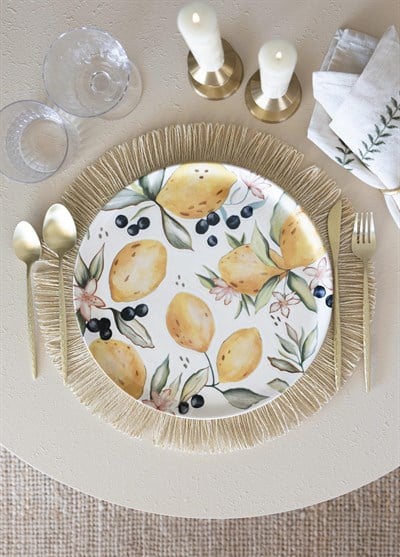 The Mia Limoncello Servis Tabağı 6lı Set 26 cm LMN013