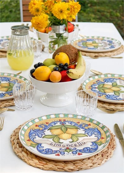 The Mia Limoncello Servis Tabağı 30 cm 6 Kişilik 