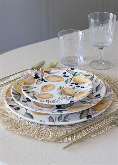 The Mia Limoncello Servis Tabağı 6lı Set 26 cm LMN013