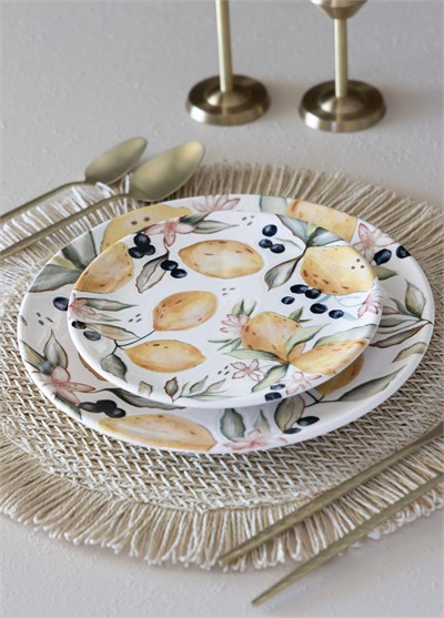 The Mia Limoncello Servis Tabağı 6lı Set 26 cm LMN013