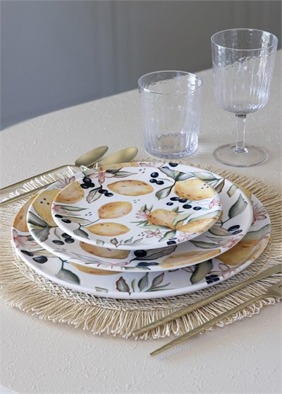 The Mia Limoncello Servis Tabağı 6lı Set 26 cm LMN013