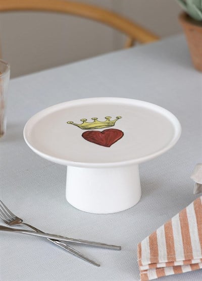 The Mia Luv Ayaklı Servis Tabağı 10x19 cm