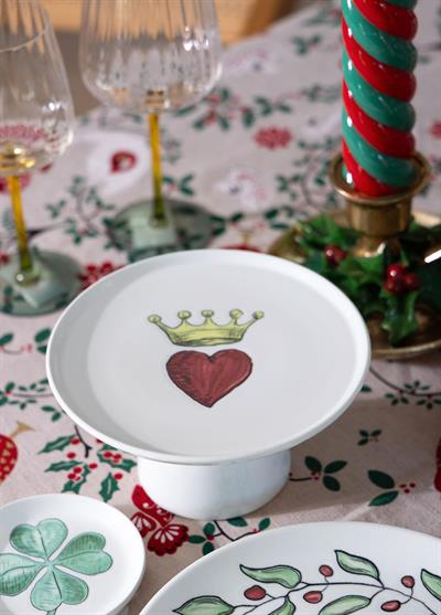 The Mia Luv Ayaklı Servis Tabağı 10x19 cm