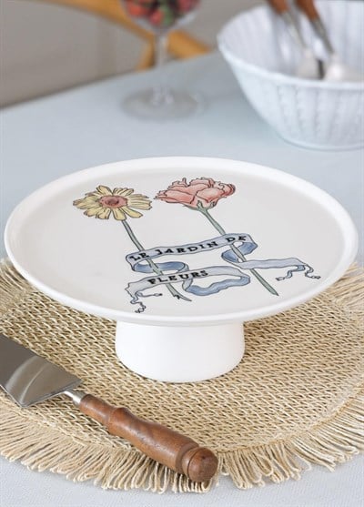 The Mia Luv Ayaklı Servis Tabağı 10x26 cm