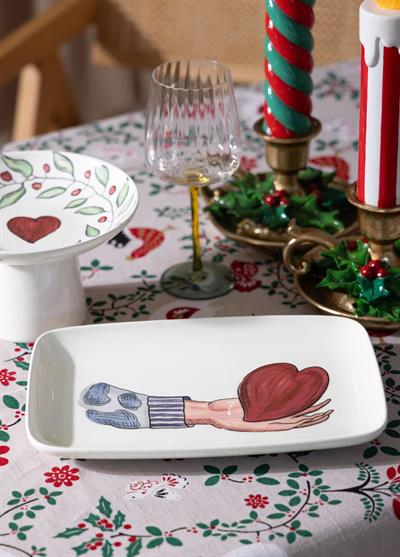 The Mia Luv Dikdörtgen Servis 33x21 cm