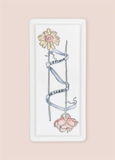 The Mia Luv Dikdörtgen Servis Tabağı 35x16 cm