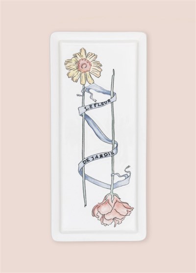 The Mia Luv Dikdörtgen Servis Tabağı 35x16 cm