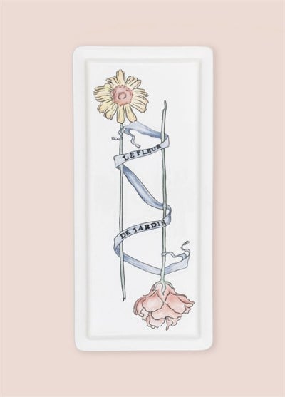 The Mia Luv Dikdörtgen Servis Tabağı 35x16 cm