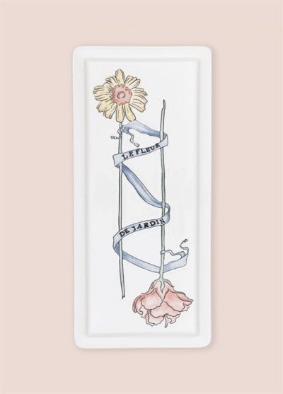 The Mia Luv Dikdörtgen Servis Tabağı 35x16 cm