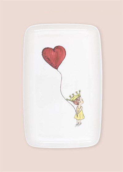 The Mia Luv Dikdörtgen Servis Tabağı 31x20 cm