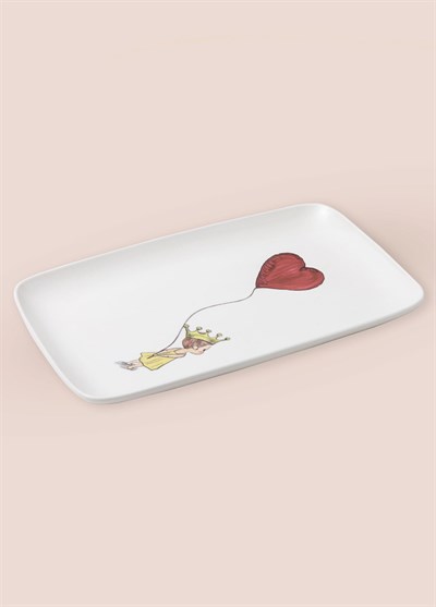 The Mia Luv Dikdörtgen Servis Tabağı 31x20 cm