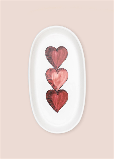 The Mia Luv Oval Servis 4lü 21 cm