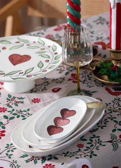 The Mia Luv Oval Servis 4lü 21 cm