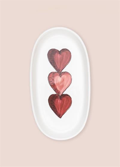 The Mia Luv Oval Servis 4lü 21 cm