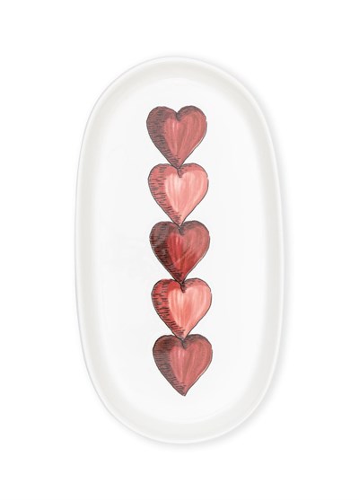 The Mia Luv Oval Servis Tabağı 2li 29 cm
