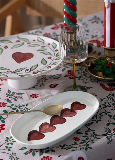 The Mia Luv Oval Servis Tabağı 2li 29 cm