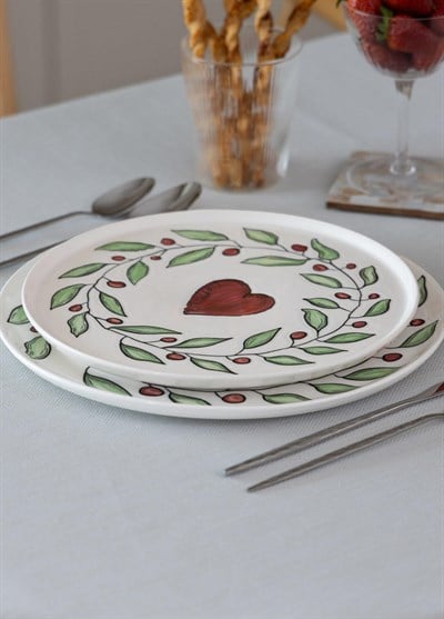 The Mia Luv Servis Tabağı 6lı Set 26 cm