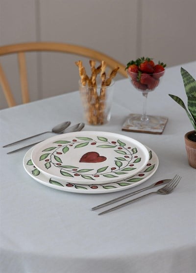 The Mia Luv Servis Tabağı 6lı Set 26 cm