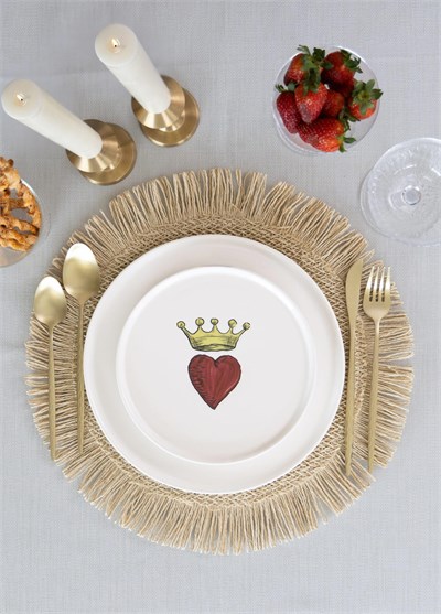 The Mia Luv Servis Tabağı 6lı Set 26 cm