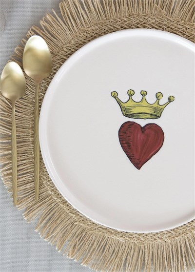 The Mia Luv Servis Tabağı 6lı Set 26 cm