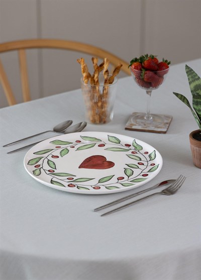 The Mia Luv Servis Tabağı 30 Cm