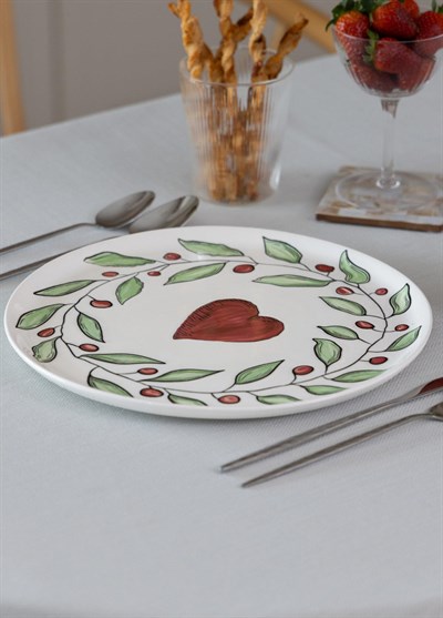 The Mia Luv Servis Tabağı 30 Cm