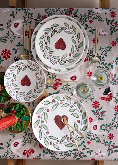 The Mia Luv Yemek Tabağı 6lı Set 20 cm